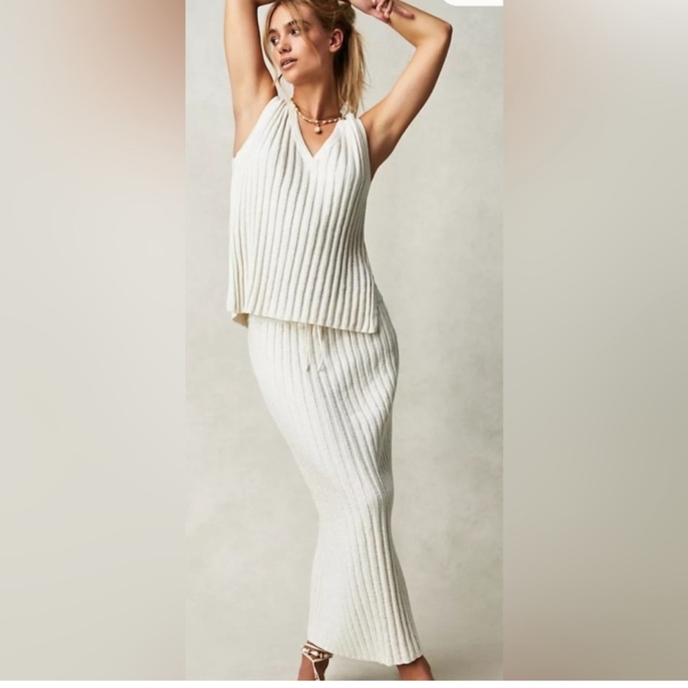 Women’s Free People Veda sweater set sz medium